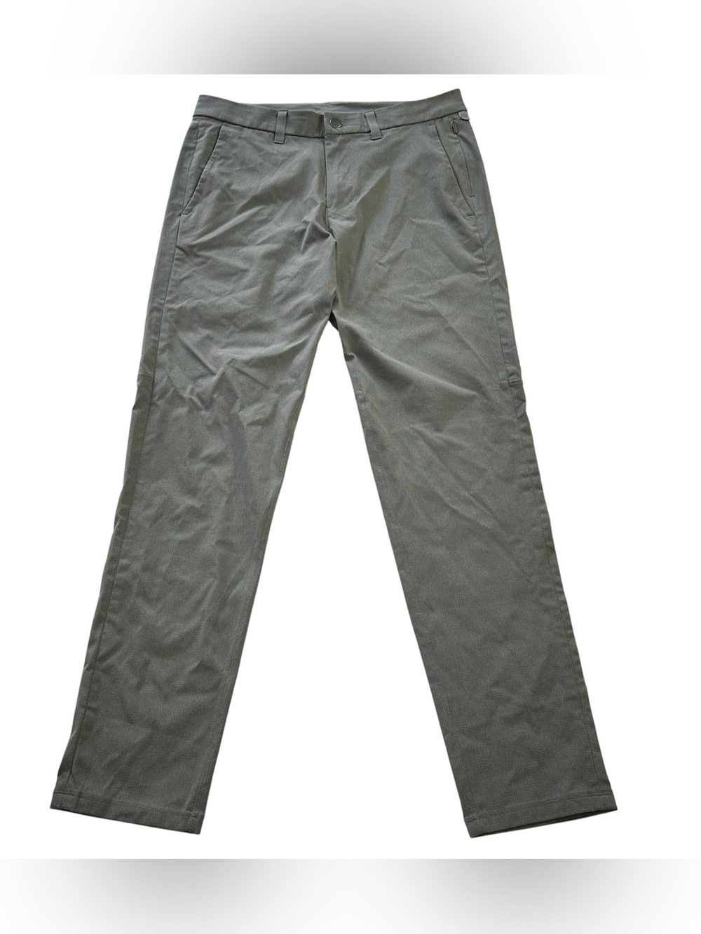 Lululemon Commission Slim Pant Men’s 32x30.5 Ventlight Mesh Gray Golf ABC Chinos